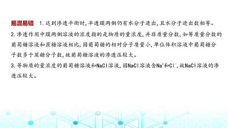 新高考生物总复习专题3细胞的物质输入与输出教学课件03