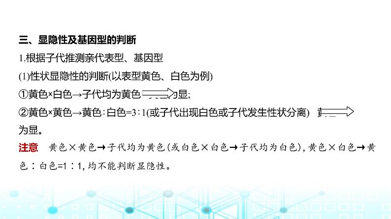 新高考生物总复习专题8分离定律和自由组合定律教学课件第8页