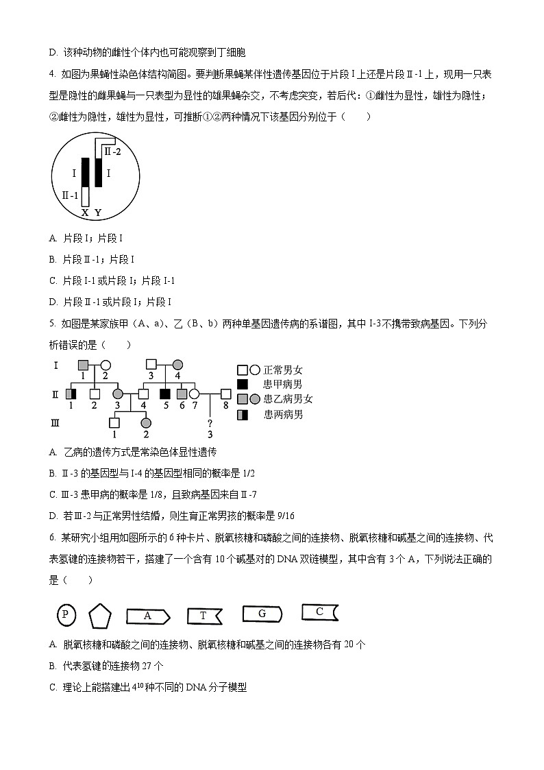 内蒙古集宁一中2023-2024学年高二下学期期末考试生物试题（原卷版）第2页