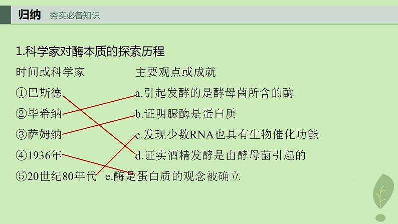 2024届高考生物一轮复习第三单元细胞的能量供应和利用第1课时生物催化剂__酶课件（苏教版）第4页