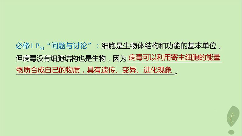 2024届高考生物一轮复习第二单元细胞的结构和生命活动第1课时细胞学说原核细胞和真核细胞的主要区别课件（苏教版）06