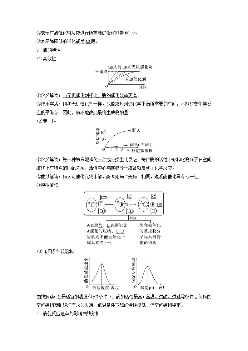 2024届高考生物一轮复习教案第三单元细胞的能量供应和利用第1课时生物催化剂__酶（苏教版）02
