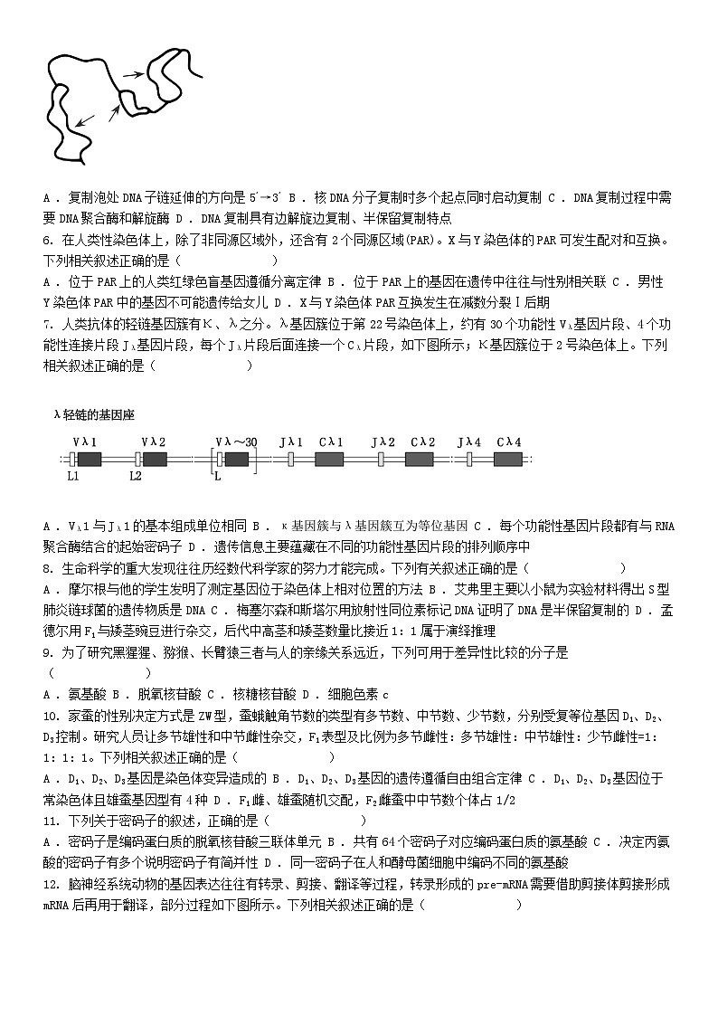 [生物][期末]江苏省泰州市泰兴市2023-2024学年高一下学期期末生物试题02