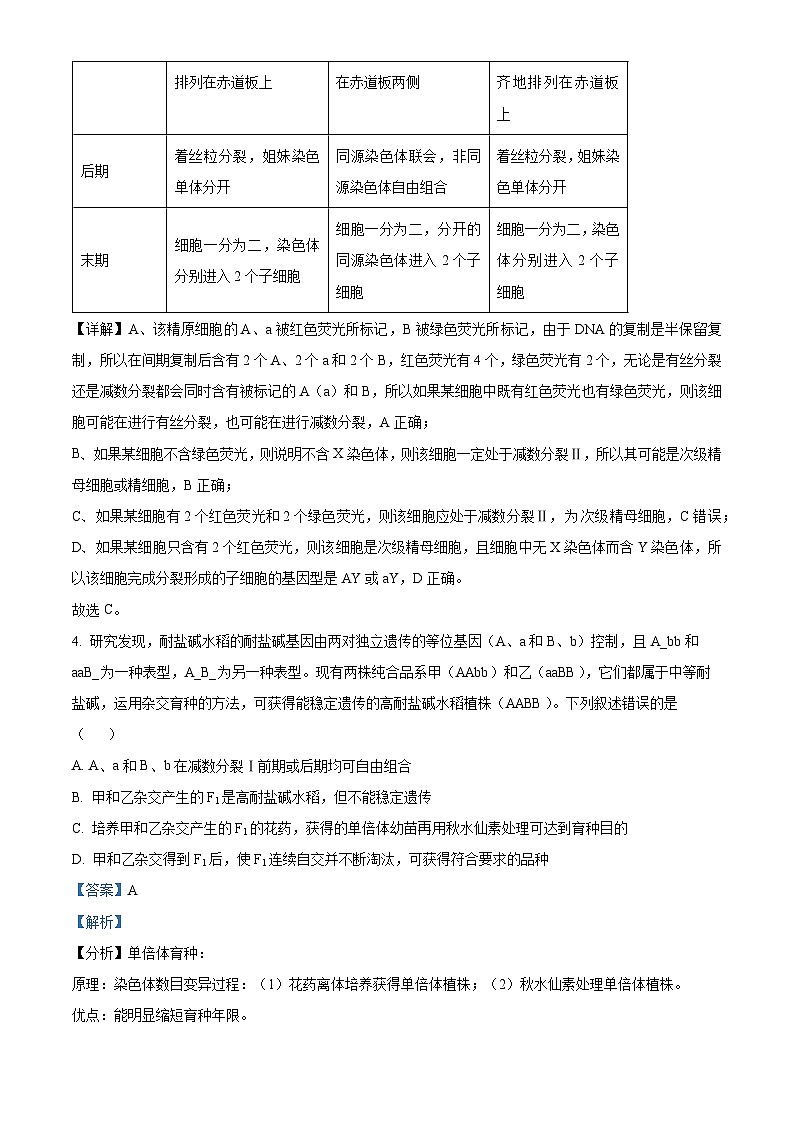 湖南名校联考联合体2025届新高三入学摸底考试生物试题（解析版）第3页