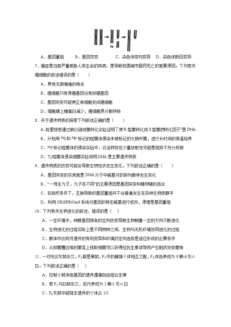 2024益阳安化县两校联考高一下学期7月期末生物试卷含答案02
