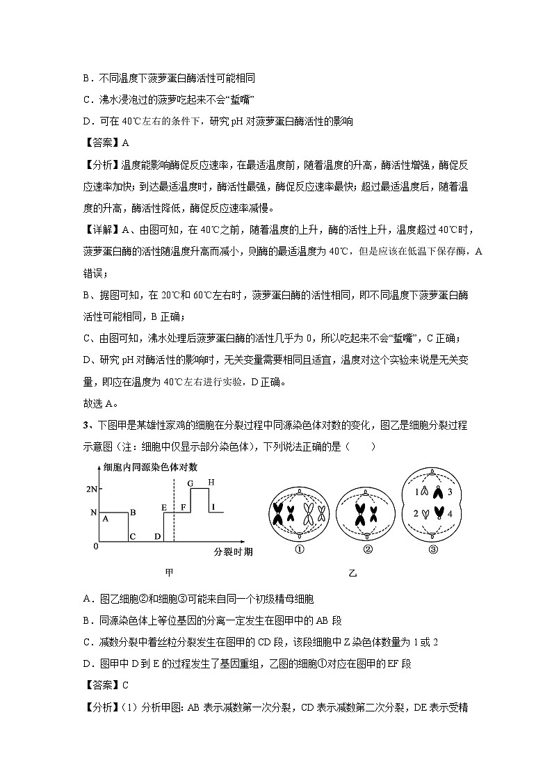 [生物]2024年高考生物临考满分模拟卷(天津卷)04(解析版)第2页