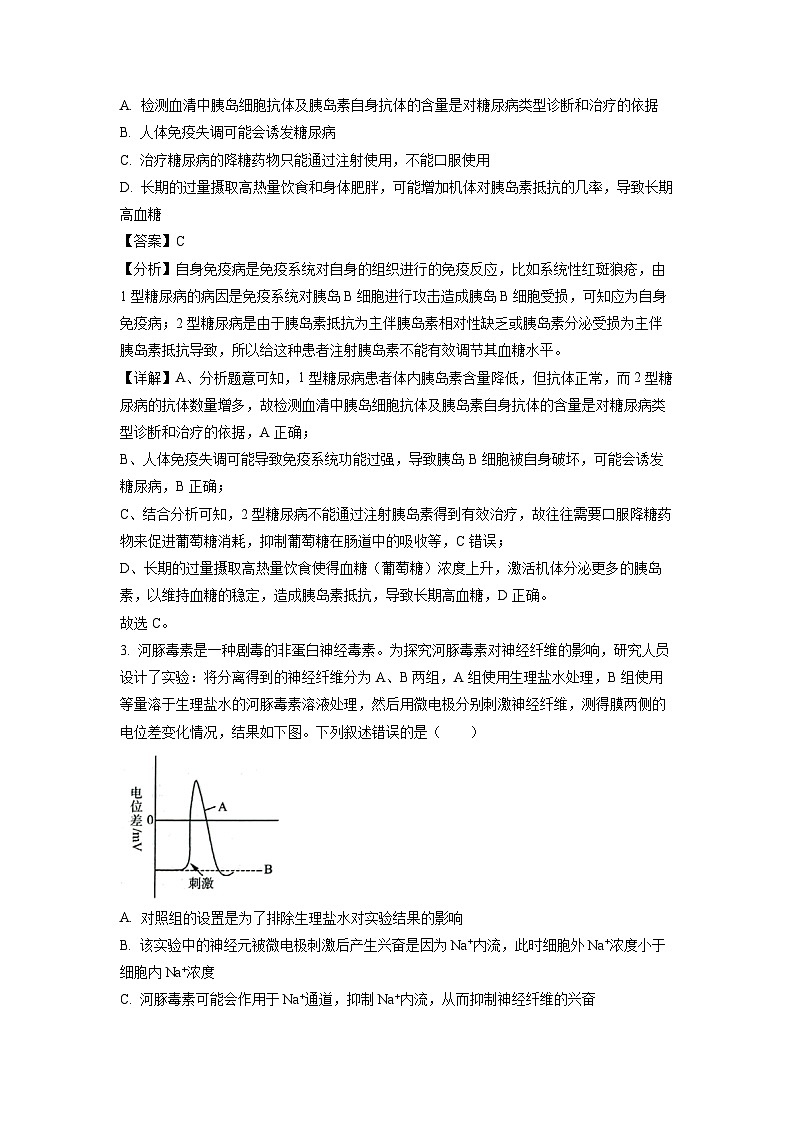 [生物]山东省聊城市东阿县一中2022-2023学年高二上学期10月月考试题(解析版)第2页