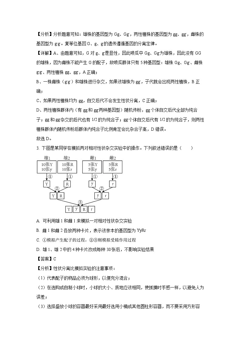 [生物]河南省南阳市2023-2024学年高一下学期期终质量评估(解析版)第2页