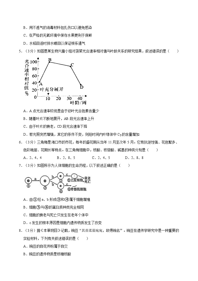 2023-2024学年海南省海口市高一下学期期末生物试卷（含解析）02
