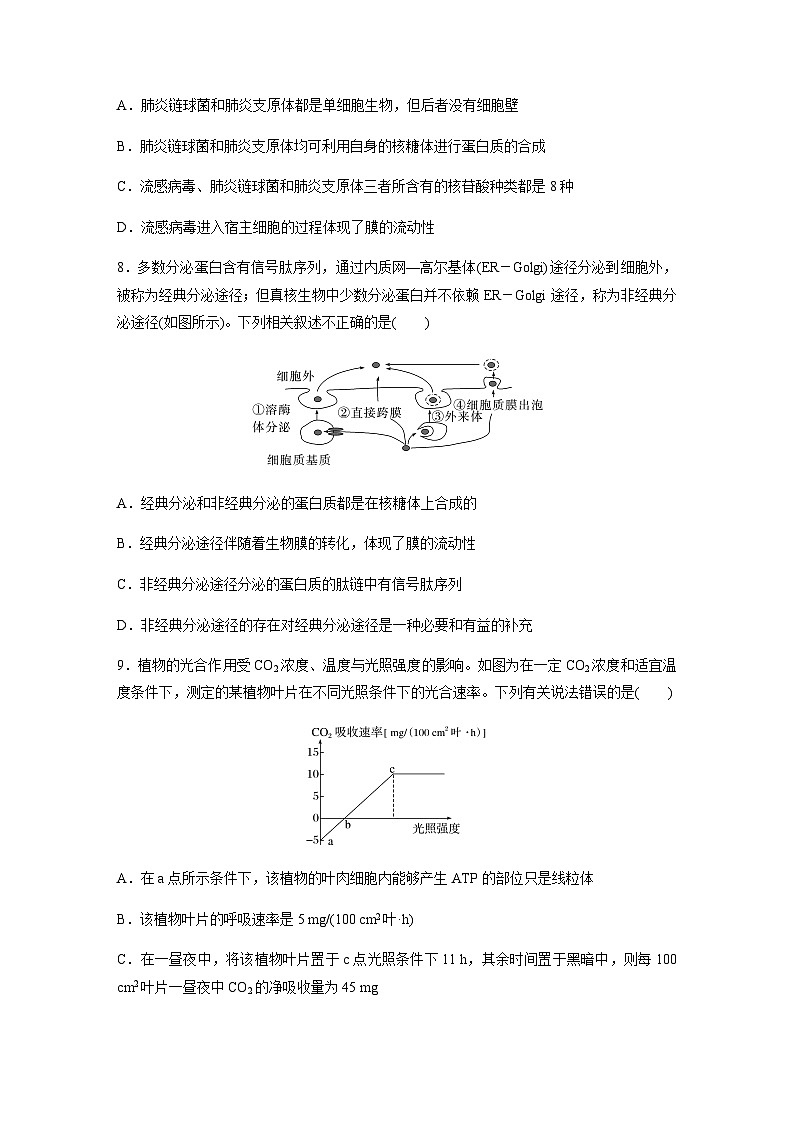 模块检测试卷(二) （含答案）高中生物必修1（苏教版2019）03