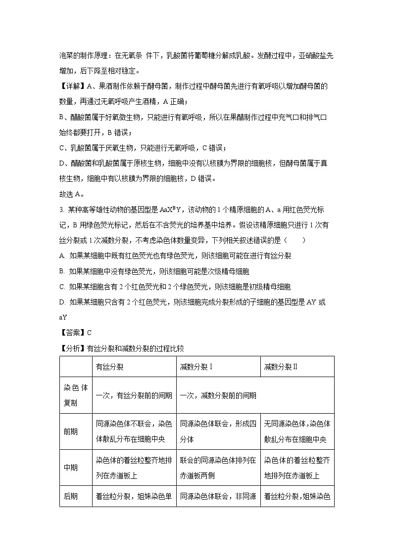 [生物]湖南名校联考联合体2025届新高三上学期入学摸底考试(解析版)第2页