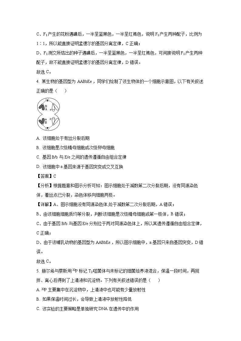 [生物][期末]江苏省苏州市某校2023-2024学年高一下学期期末模拟(解析版)第3页