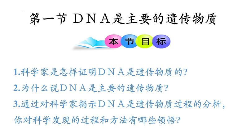 高中生物人教版2019必修2遗传与进化3-1DNA是主要的遗传物质 课件202