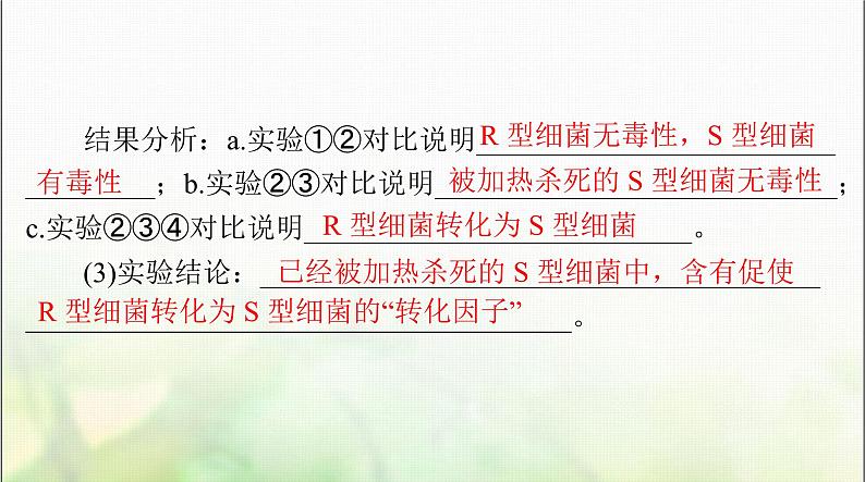 高考生物一轮复习必修2第3章第1节DNA是主要的遗传物质课件07