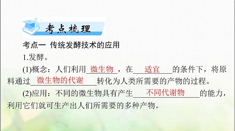 高考生物一轮复习选择性必修3第1章发酵工程课件03