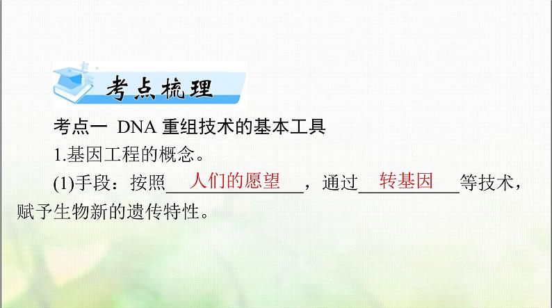 高考生物一轮复习选择性必修3第3、4章基因工程、生物技术的安全性和伦理问题课件04