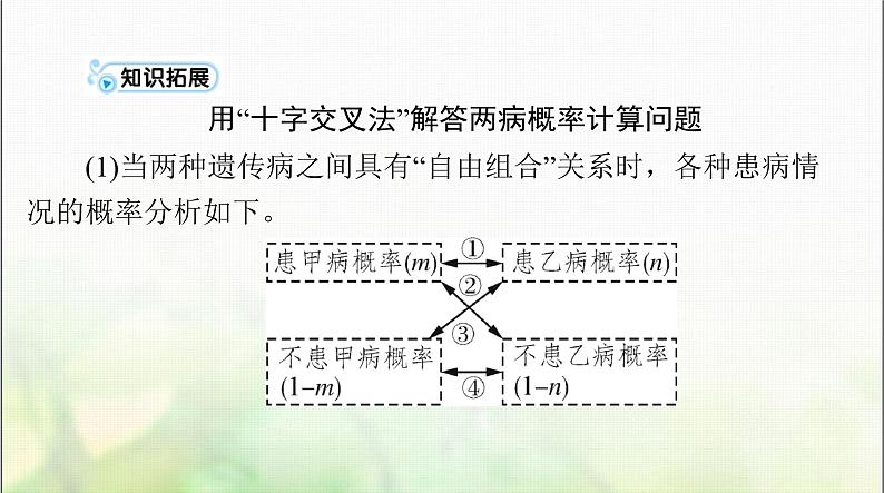 高考生物一轮复习必修2小专题二基因的分离定律、自由组合定律的应用及计算方法突破课件05