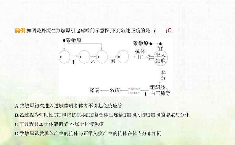 浙科版高中生物选择性必修1稳态与调节第4章免疫调节第4节免疫功能异常引发疾病课件08