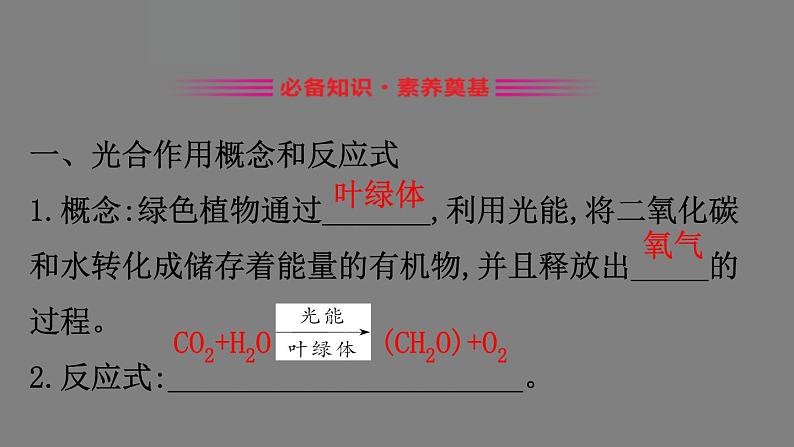 5.4.2光合作用的原理 课件 高一上学期 人教版（2019）高中生物必修一03