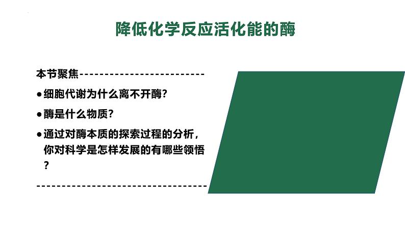 5.1降低化学反应活化能的酶 课件 高一上学期 人教版（2019）高中生物必修一第2页