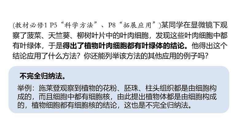 人教版高中生物必修一第一章第一节细胞是生命活动的基本单位（课时1）课件08