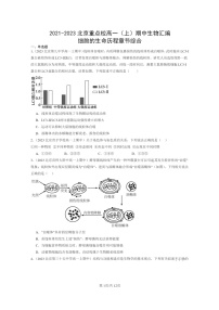 [生物]2021～2023北京重点校高一上学期期中生物真题分类汇编：细胞的生命历程章节综合