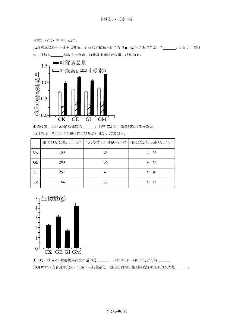[生物]2021～2023北京重点校高三上学期期中生物真题分类汇编：发酵工程章节综合第2页