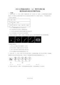 [生物]2023北京重点校高三上学期期中生物真题分类汇编：基因和染色体的关系章节综合