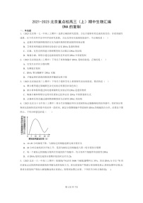 [生物]2021～2023北京重点校高三上学期期中生物真题分类汇编：DNA的复制