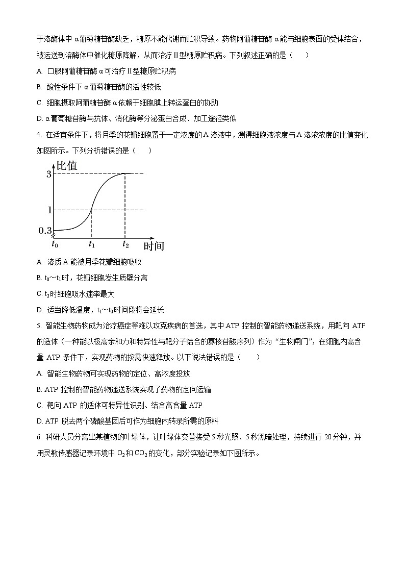 2024青岛即墨区高二下学期7月期末考试生物含解析02