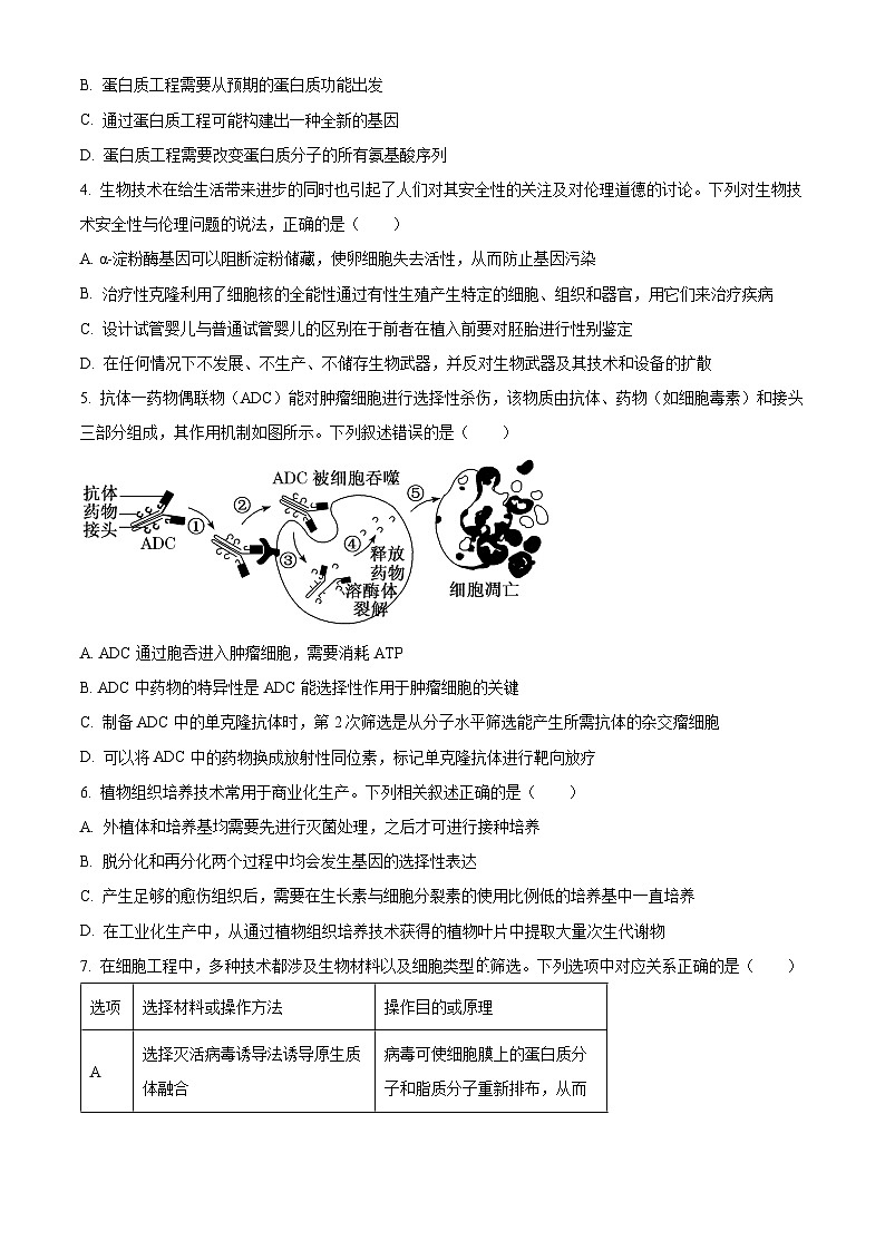2024辽阳高二下学期期末考试生物含解析第2页