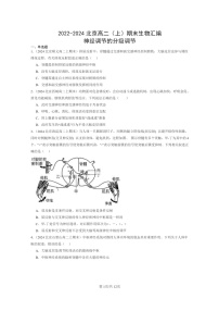 [生物]2022～2024北京高二上学期期末生物真题分类汇编：神经调节的分级调节