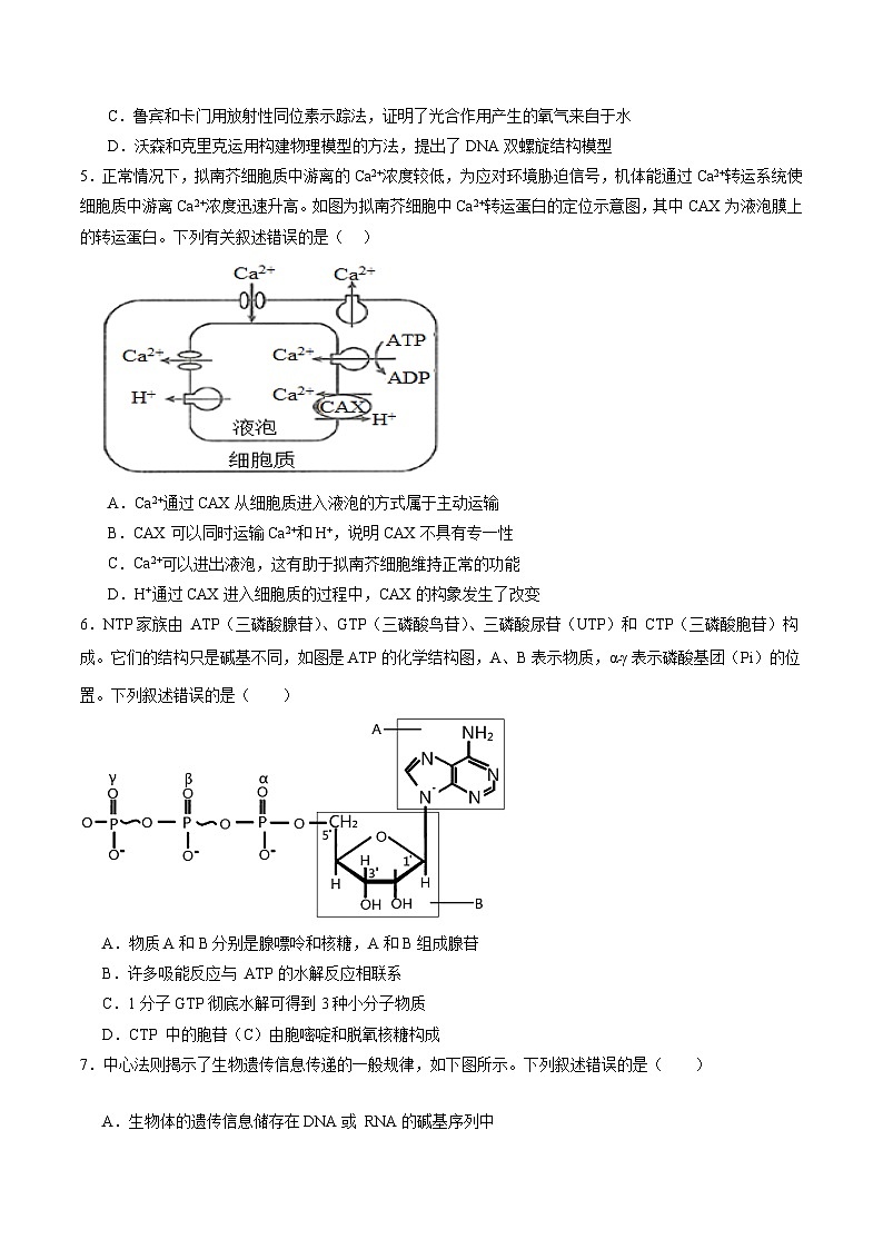 【开学考】2024秋高二上册开学摸底考试卷高二上册开学摸底考试卷生物（广东专用）02