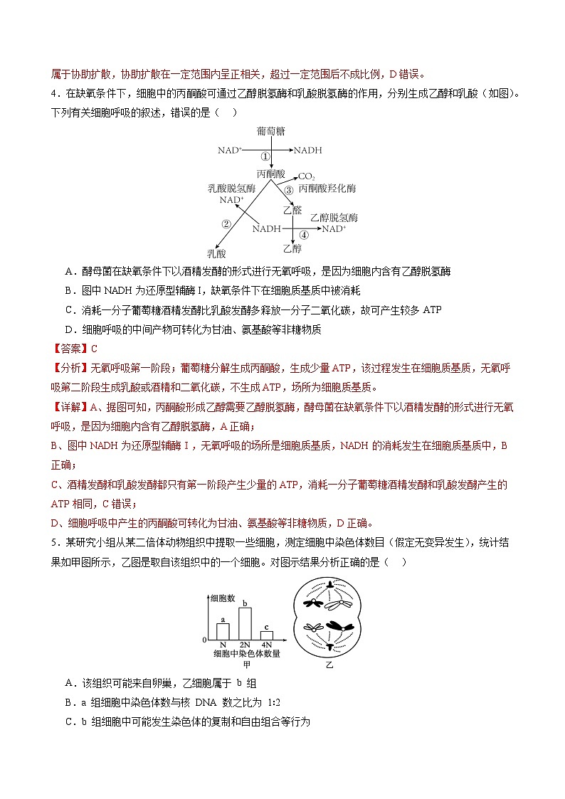 【开学考】新高三上册开学摸底考试卷生物+（新高考通用，含不定项）0203