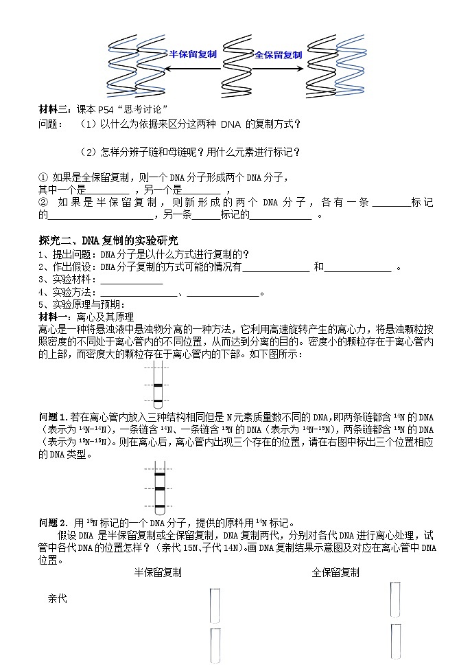 高考生物一轮复习导学案3.3DNA的复制第2页