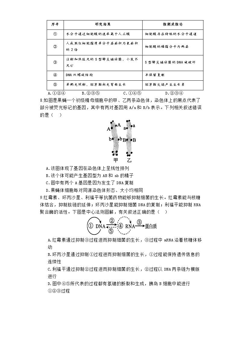 河南省郑州市宇华实验学校2024-2025学年高二上学期开学考试生物试题（Word版附解析）第3页