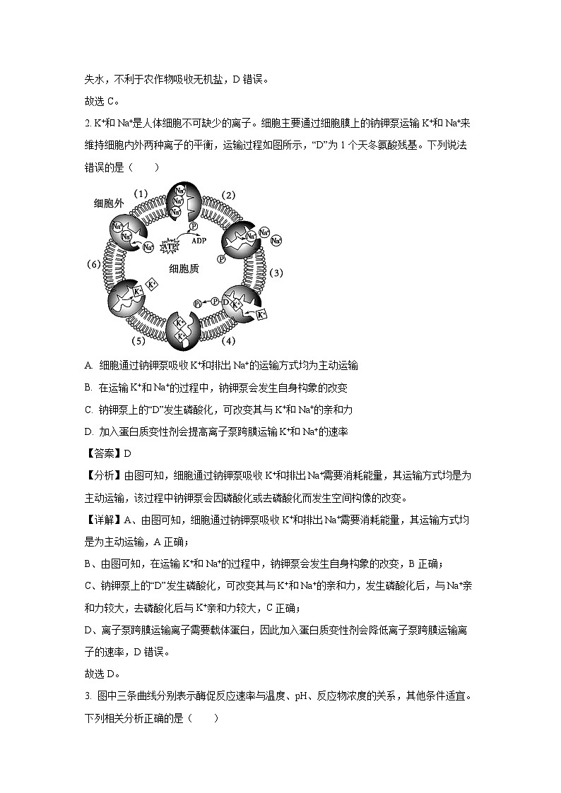 [生物][三模]贵州省遵义市2024届高三试卷(解析版)02