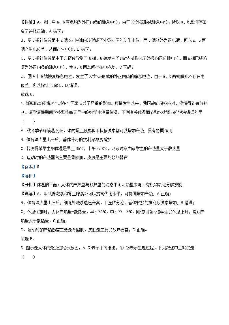 广东省湛江市部分学校2023-2024学年高二下学期期中考试生物试卷（原卷版+解析版）03