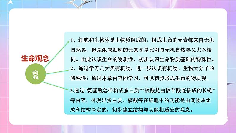 人教版（2019）高中生物必修一 第2章《组成细胞的分子》单元解读课件03