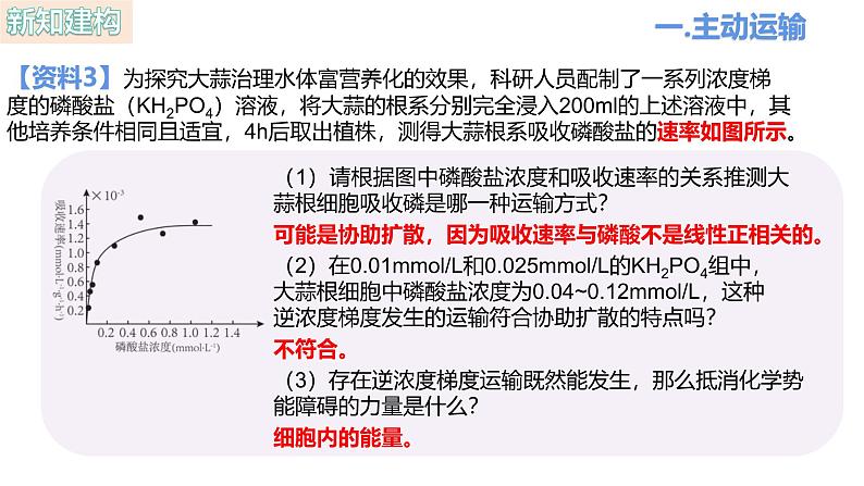 人教版（2019）高中生物必修一4.2《主动运输与胞吞、胞吐》（1课时）课件第4页