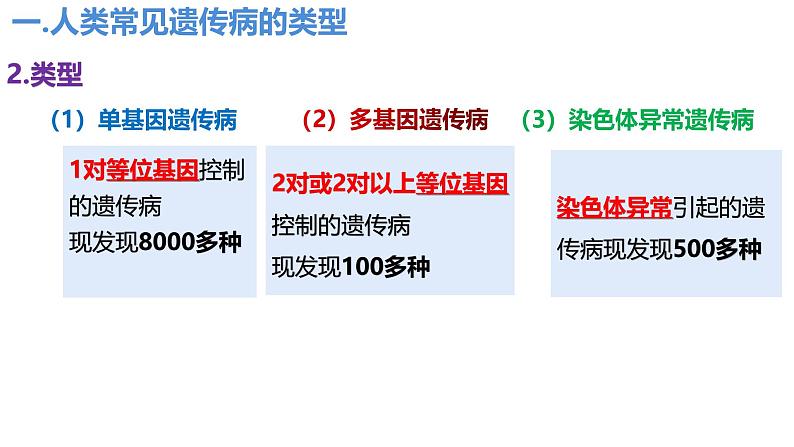 人教版（2019）高中生物必修二5.3《人类遗传病》(1课时）课件04