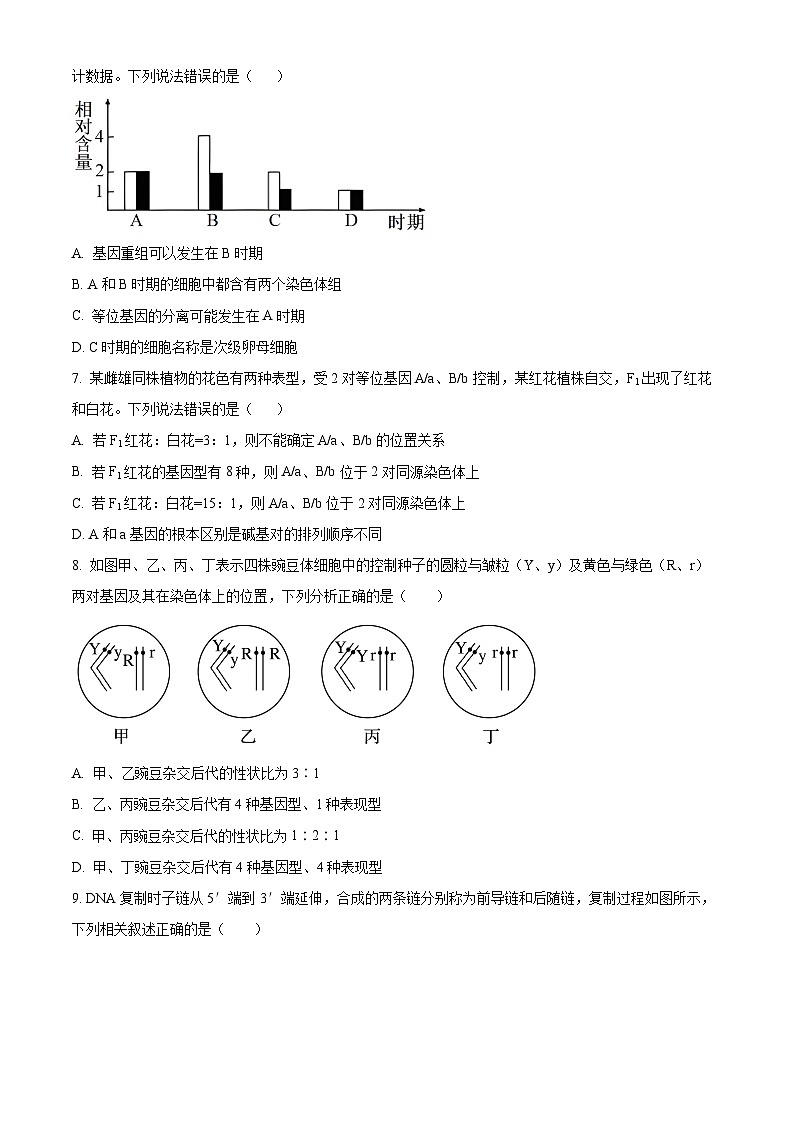 云南省昆明市呈贡区昆明市第三中学2024-2025学年高三上学期开学考试生物试题（原卷版）第2页