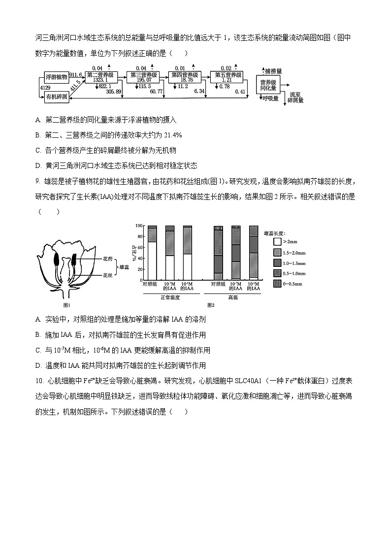 湖南省永州市第一中学2024-2025学年高三上学期8月月考生物试题（Word版附答案）03