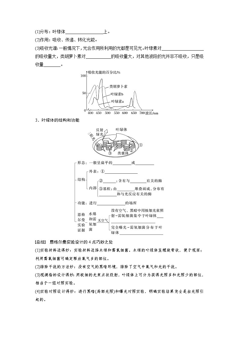 第三单元　第十五课时　捕获光能的色素和结构及光合作用原理的探索-2025年高考生物大一轮复习（课件+讲义+练习）03