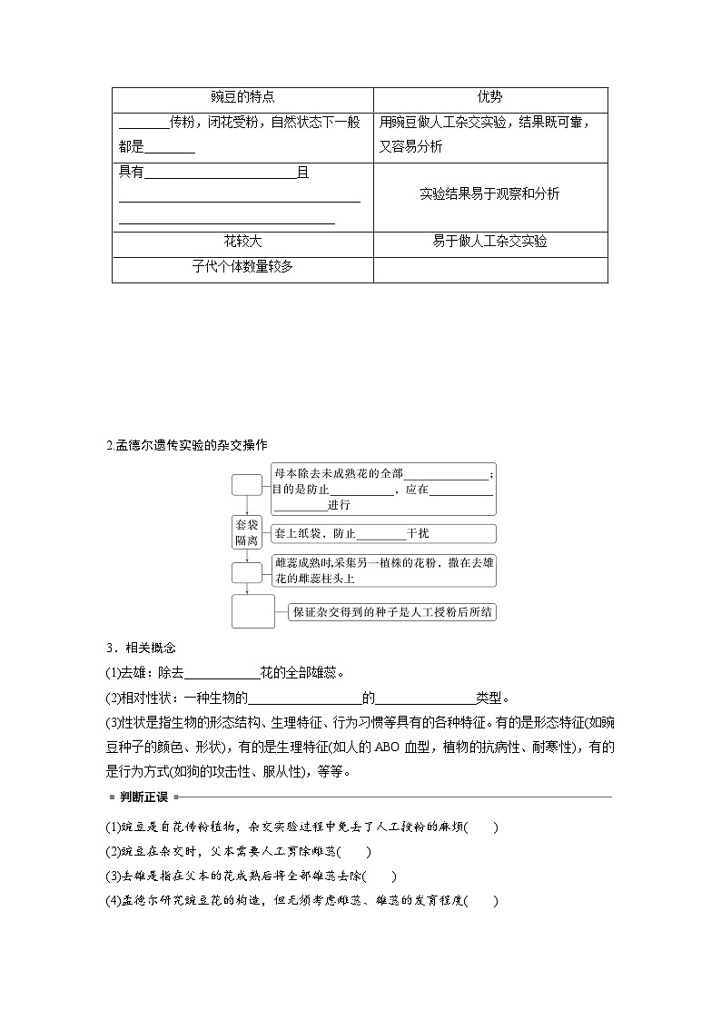 第五单元　第二十四课时　一对相对性状的杂交实验-2025年高考生物大一轮复习（课件+讲义+练习）02