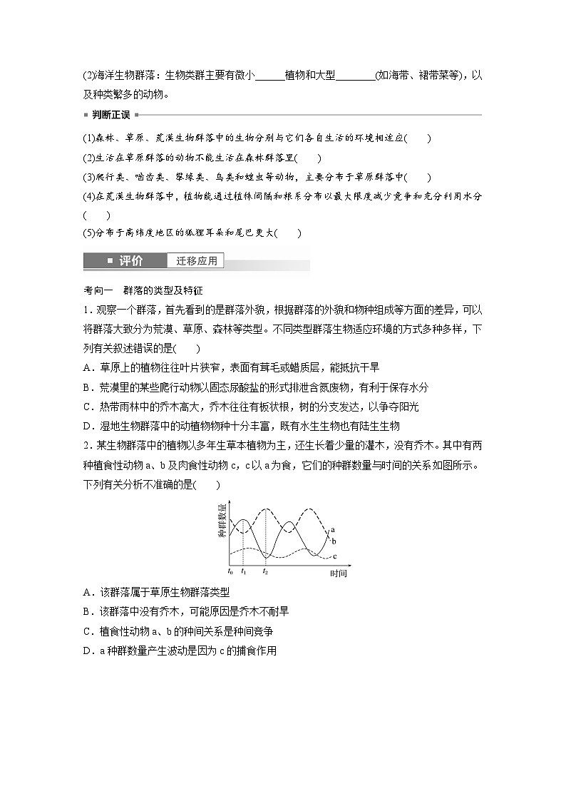 第九单元　第50课时　群落的主要类型及演替-2025年高考生物大一轮复习（课件+讲义+练习）学生版第3页