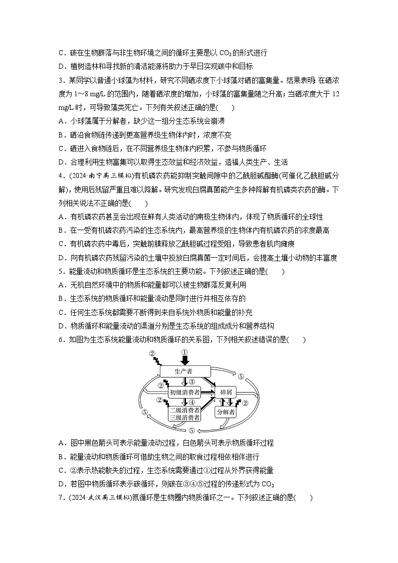 第九单元　第53课时　生态系统的物质循环、信息传递-2025年高考生物大一轮复习（课件+讲义+练习）02