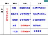 人教版 (新课标)必修1《分子与细胞》 2.4细胞中的糖类和脂质 课件