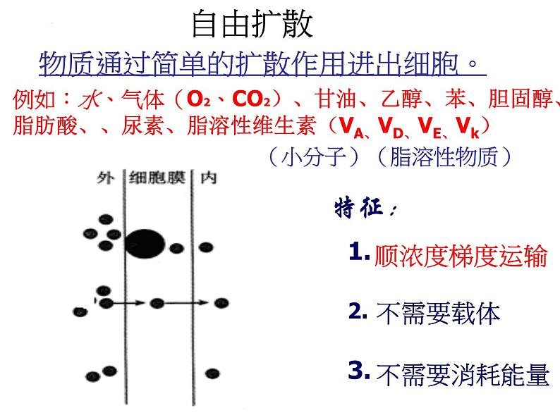 人教版 (新课标)必修1《分子与细胞》 4.3物质跨膜运输的方式课件08