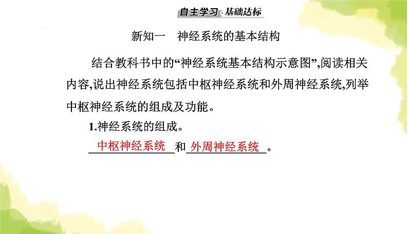 人教版高中生物选择性必修1第2章第1节神经调节的结构基础课件第3页